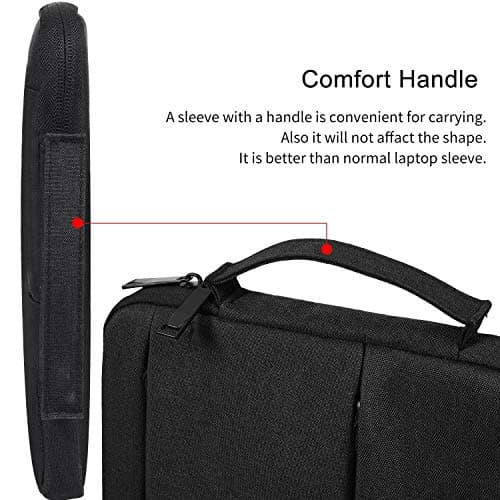 Drawing Tablet Protective Travel Case Compatible with Xp-pen Deco01 V2, Deco03, Star03, Deco Pro Small, Ugee M708, GAOMON M106K, Huion HS611 Graphics Tablet Storage Sleeve (Black) — view 5