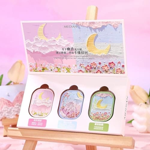 3 Pack Solid Perfume Balm Set, Women Solid Colognes, Portable Pocket Balm — view 2