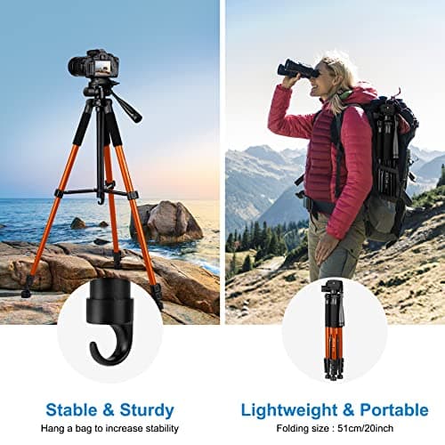 JOILCAN Compact Camera Tripod for DSLR, Camera Phone Stand for Canon/Nikon — view 5
