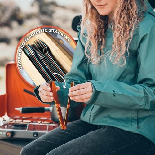 FULL WiNDSOR - MAGWARE Magnetic Travel Camping Cutlery Utensils Set — view 4