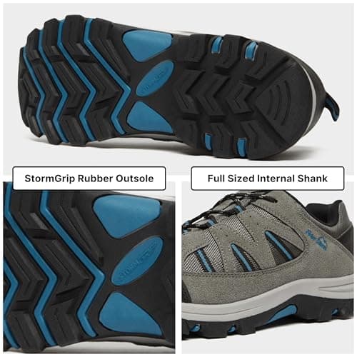 Peter Storm Men's Buxton Vent Walking Shoe with High Traction Rubber Sole & Speed Lacing, Lightweight, (Grey, UK Footwear Size System, Adult, Men, Numeric, Medium, 10) — view 5