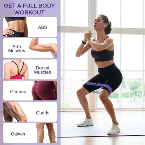 Suright Resistance Bands, Exercise Band with Set 3, Fabric Resistance Bands — view 4