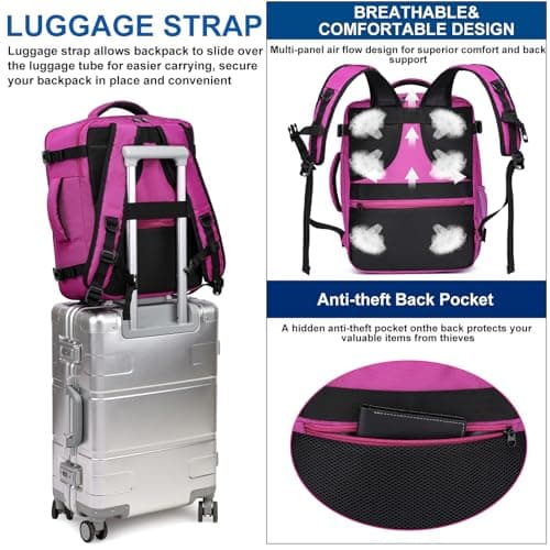 ENZOSUM Ryanair Cabin Bags 40x30x20 Travel Backpack Womens — view 6