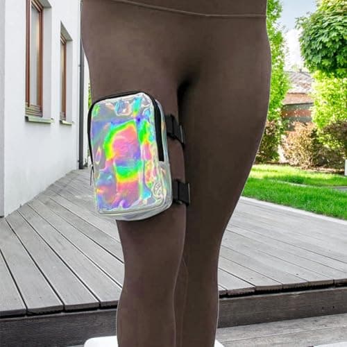 Carnival Leg Bag - 18x12x4.5cm Harness Pouch, Trendy Women Travel Organizer, Festival Hip Storage Bag | Safe Zippered Storage for Trips Holidays Concerts Events Street Adventures Daily Outings — view 2