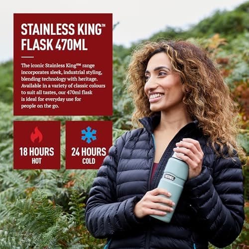 Thermos Stainless King Cranberry Red Flask (470ml) 18h Hot | 24h Cold — view 3