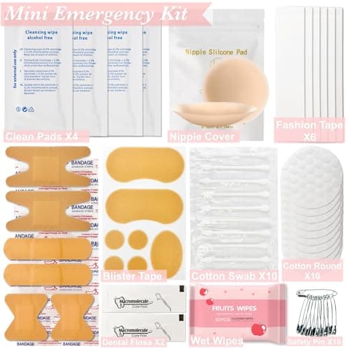ARK Survivor Women's Wedding Emergency Kit 39 Essential Items for Brides Team Bride All in One Travel Kit Personal Care Women's Travel Set (Royal White) — view 5