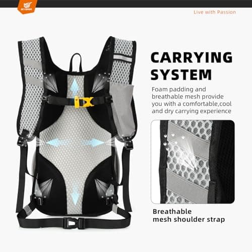 SKYSPER Small Hiking Backpack - 15L Travel Rucksack Lightweight Daypack with Chest & Waist Strap Water Resistant Walking Backpack for Women Men — view 4