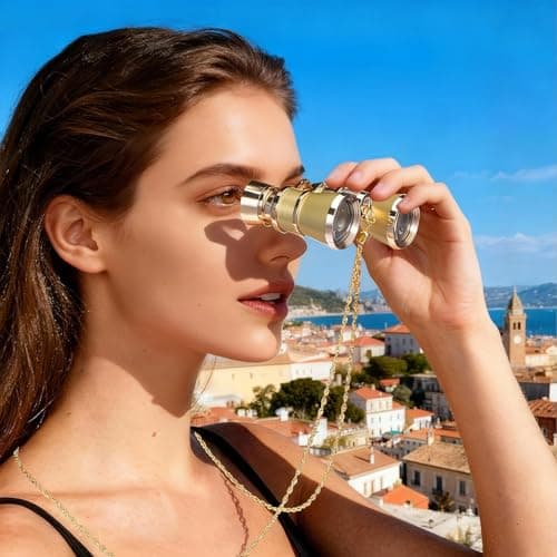 PartyKindom Opera Glasses Vintage Binoculars for Theatre Concerts Travel — view 2