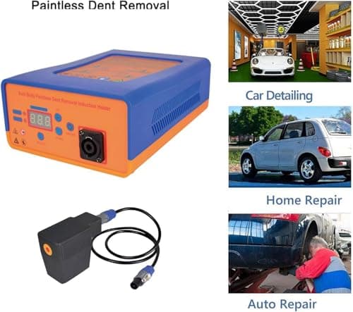 YANGYMM Aluminum Car Dent Removal Kit, 1500w Portable Dent Repair Tool, with Suitcase, Digital Screen Paintless Dent Repair Machine, Reduce Work Risks,220V — view 2