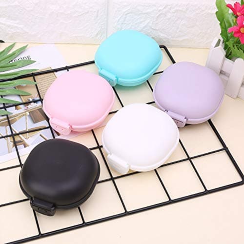 GuoQiao Bathroom Dish Plate for Case Home Shower Travel Hiking Holder Container Soap Box Purple — view 3