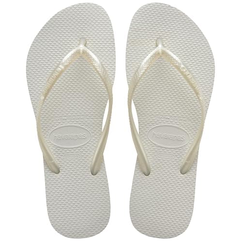 Havaianas Slim Women's Flip Flop, White, 5 UK