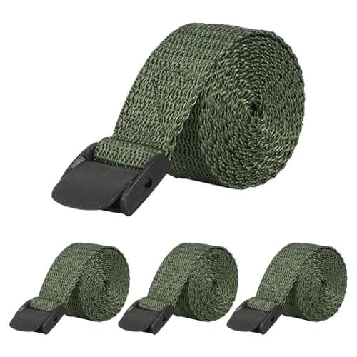 Acuxiaza 4 Pack Trail Camera Straps, 145cm Nylon Straps, Dark Green