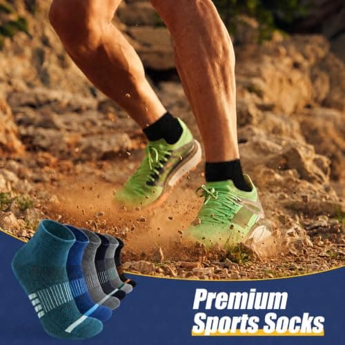 Niofind Merino Wool Hiking Socks, Walking Socks for Men and Women, 6 Pairs — view 6