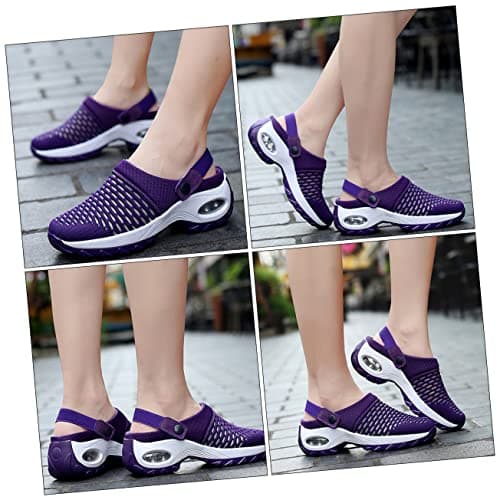 PACKOVE Sports Sandals 1 Pair Mesh Cloth Purple Eva Shoes for Women — view 2
