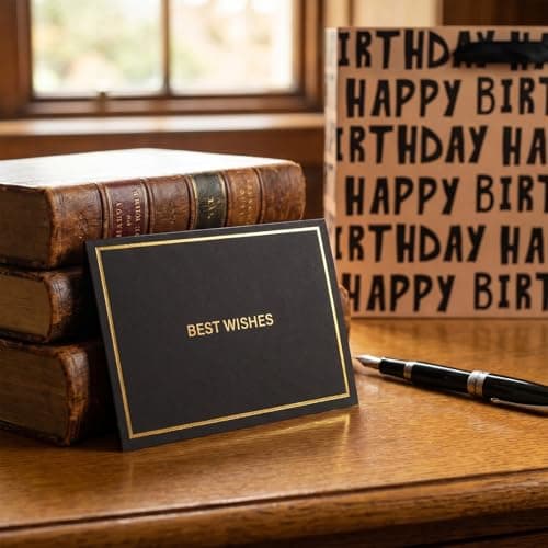 AIKOBAA Birthday Gift Bag – Large Happy Birthday Bag for Men Boys – Gift Bags for Men with Black Tissue Paper & Greeting Card – Birthday Gift Bags for Him — view 5