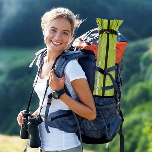 Chris.W Portable Trekking Pole Carrying Bag Storage Bag Pouch with Zipper for Walking Stick Hiking Poles Travel Case (Green) — view 5