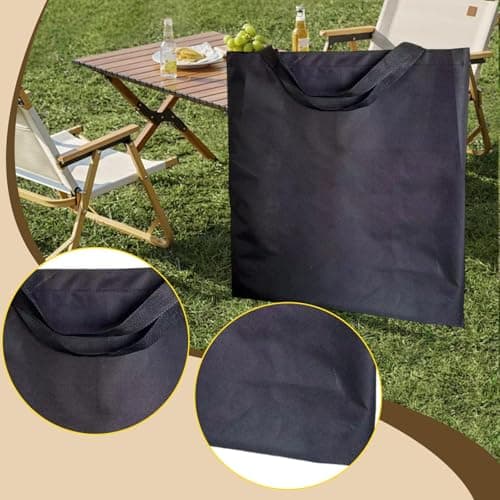 Teruyol Folding Chair Storage Bag with Multi Tool Organizer Folding Chair Bag Heavy Duty Camping Chair Bag Foldable Overnight Bag Suitable for Travel Camping, 71cmx66cm — view 5
