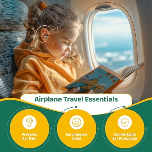 Naiicute Kids Ear Plugs 6-12yrs, Airplane Travel Pressure Relief, 2 Pairs — view 6