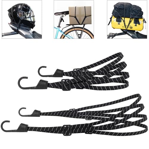 Aibeli Motorcycle Luggage Straps, Bike Rack Straps, Expander with Hooks