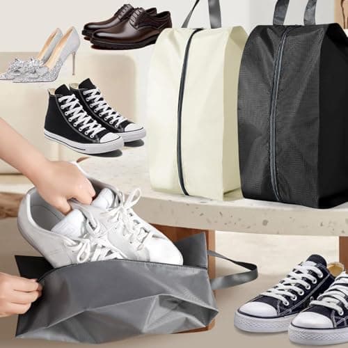 Shoe Bags for Travel, Shoe Bag, 6 Pcs Shoe Bags for Storage, Waterproof Dust Proof Shoe Storage Bags for Football Boots, Golf Shoes, Durable Shoe Travel Bag for Travel and Daily Use — view 5