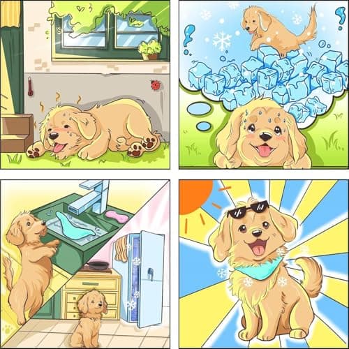 KASESSS Dog Cooling Bandana, Cooling Bandana for Dogs, Dog Summer Scarf, Breathable Pet Coolings Collar, Instant Chill Out Adjustable Towel Scarf for Summer Outdoor, Ice Prevent Sunstroke, Green, L — view 4