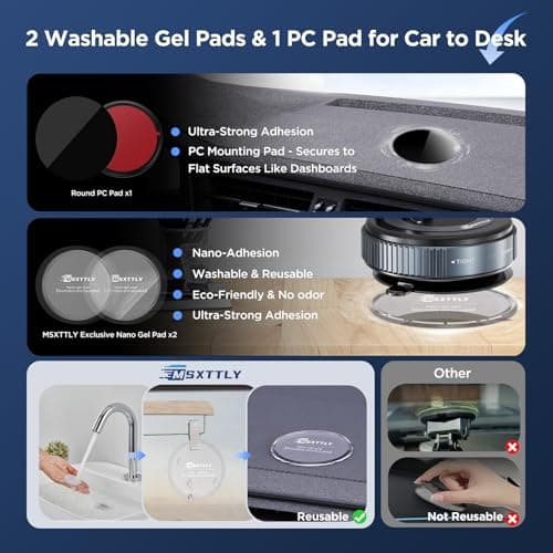 MSXTTLY for MagSafe Car Mount,Vacuum Magnetic Phone Holder for Cars,Vmag-S1 — view 6