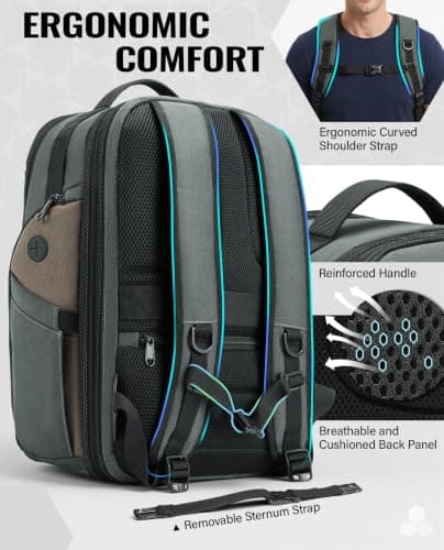VANKEV Expandable Travel Laptop Backpack Underseat Cabin Bag For EasyJet — view 4