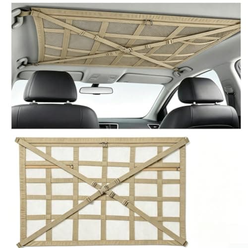 Car Roof Storage Net 90 X 65 Cm Adjustable Overhead Cargo Organizer — view 4