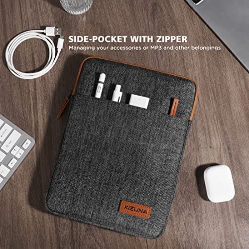 KIZUNA 7.9-8 Inch Tablet PC Sleeve Laptop Case Water Resistant Bag Cover for iPad mini 4/8" SAMSUNG Galaxy Tab/7.9" ASUS ZenPad/LENOVO Tab 4 8 Plus/ACER Iconia One 8- Brown — view 6
