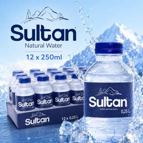 Sultan Natural Water 12 x 250ml Still Bottled Water Multipack Compact Mini Water Bottles Total 3 Litres Ideal for Lunch Boxes, Kids, Travel, Events, Meetings & Everyday Hydration — view 6