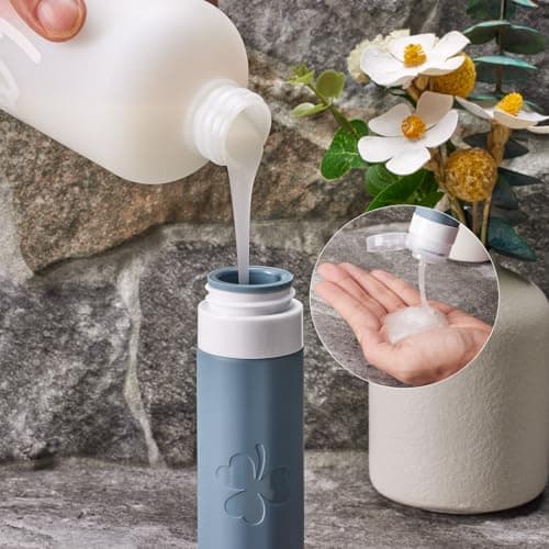 INSFIT 23 Pack Travel Bottles for Toiletries, TSA Approved Silicone Travel Size Toiletries with Toiletry Bag, BPA Free Leak Proof Refillable Travel Essentials for Shampoo Conditioner Lotion — view 4