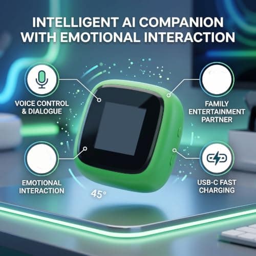 Yanmis AI Desk Robot with 1.54in Display & Voice Control — view 3