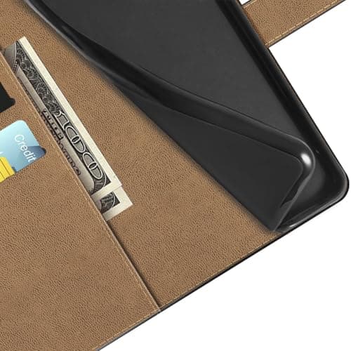 ESACMOT Folio PU Leather Case for ZTE Telstra 5G Hotspot 2 - Black — view 3