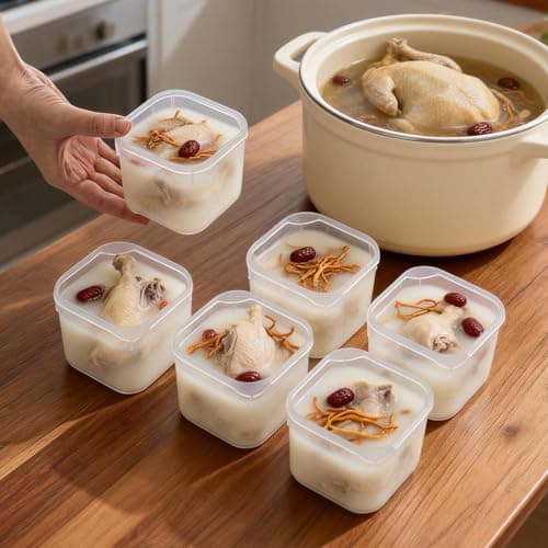 BLUE BAZAAR 7-Pack 6-Compartment Snack Organizers – Leakproof, Reusable & Stackable for Kids, Adults, School, Work, and Travel — view 3