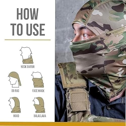 ZYWQ Ski Mask Balaclava Shiesty, Motorcycle Football Windproof UV Protector Cooling for Men/Women — view 2