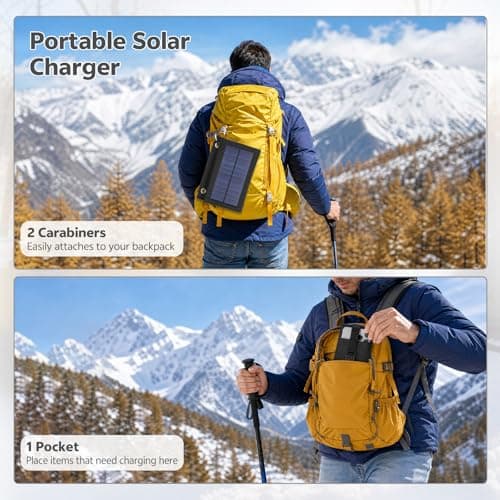 Starvortex 20W Foldable Solar Panel Charger, IP65 Portable Solar Charger — view 6