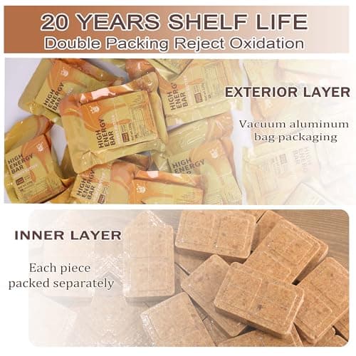 Honey Butter Flavour Emergency Food, High Energy Biscuits, 12 Pack — view 2