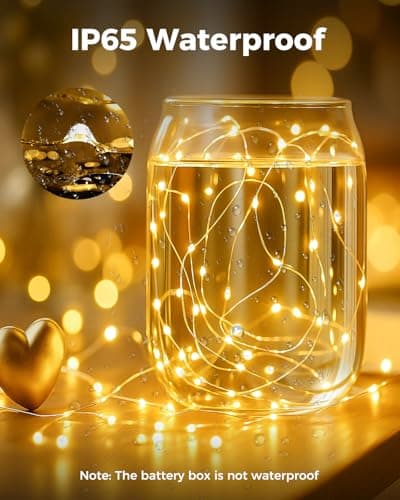 btfarm 3 Pack Fairy Lights Battery Operated, 2M 20 LED Small String Lights — view 3