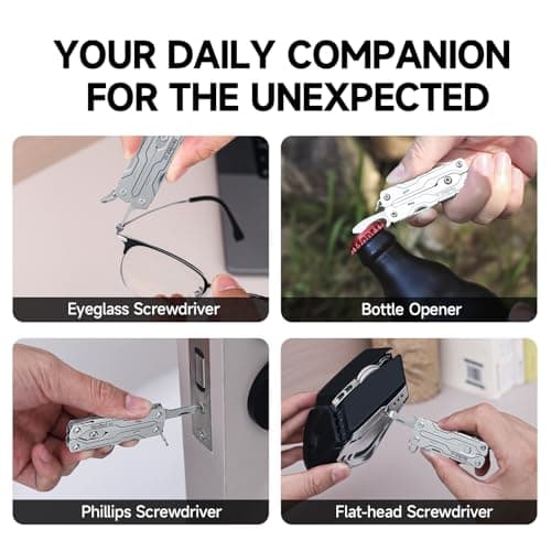 NexTool Micro Sailor S0, 8-in-1 Mini Keychain Multitool (Sliver) — view 5