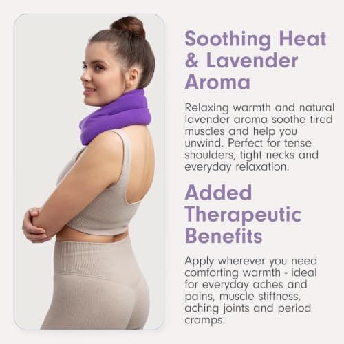 Zhu-Zhu Wheat Bags Microwavable Lavender Body Wrap Heat Pad, Purple Fleece — view 3