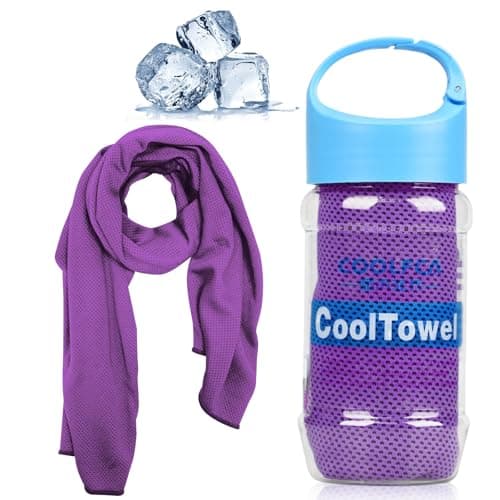 VAKKI Cooling Towel, Ice Cold Sports Sweat Towels for Instant Relief Perfect Coolings Scarf Neck,Forehead, Wristband, Bandana, Stay Cool from Over Heating During All Kinds of Sport and Exercise