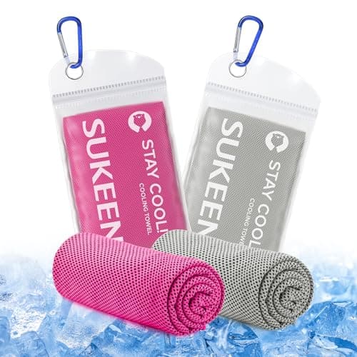 Sukeen Cooling Towel, 40"x12" Cooling Towels for Men Women, Quick Dry Ice Towel for Outdoor Work, Gym, Camping, Travel, Sweat, Yoga, Sports, Fitness