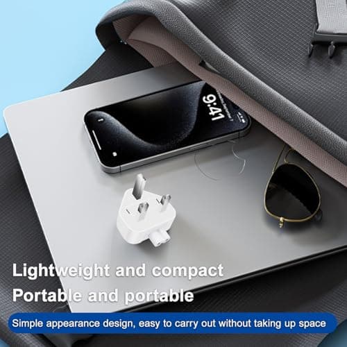 UK 3-Pin AC Power Adapter Wall Plug — view 6