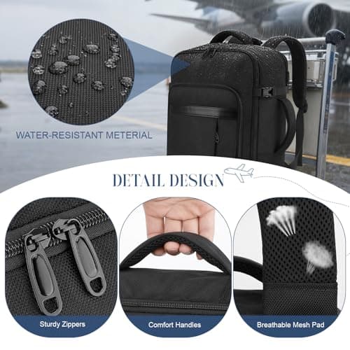 VSNOON for Easyjet Cabin Bag 45x36x20 Underseat, 32L Hand Luggage Bag — view 6