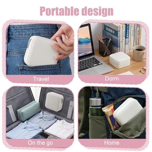 Portable Sewing Kit for Adults, Travel Sewing Supplies with Needles, Colorful Thread, Scissors, Thimble & Mini Sewing-Box for Home & Travel Emergency — view 3
