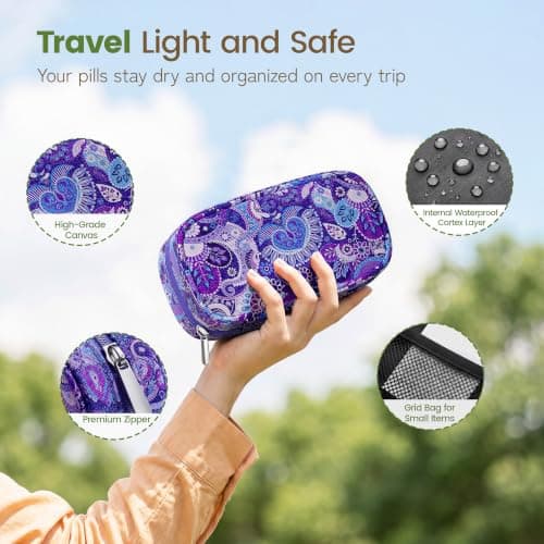 Serfeymi Weekly Pill Boxes Organiser 7 Day 2 Times a Day Tablet Organiser — view 3