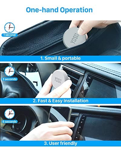 YOSH Magnetic Phone Holder for Car Air Vent, Phone Magnet, Car Accessories — view 6