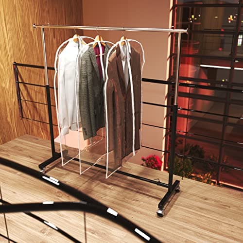 Hangerworld 100 cm (40") Long Zipped Suit Bags / Garment Clothes Covers, Pack of 6 — view 2