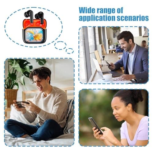Ahuuen Translation Headphones - 140 Languages Wireless AI Headphones Language Translation,LED Display Noise Cancelling Real-Time Earphone for Travel Workplace Laptop — view 5