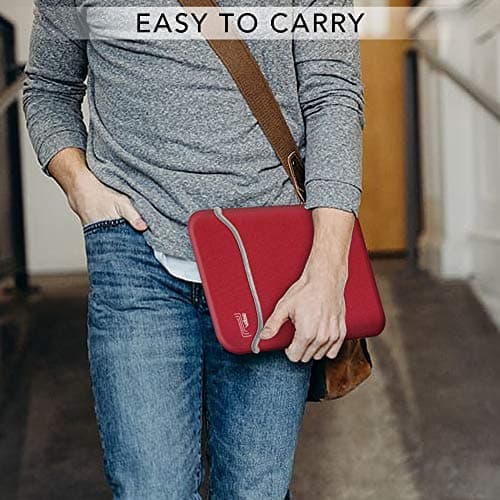 VIBE 10 inch Neoprene Case Sleeve, Compatible for Surface Go 10", iPad Air, iPad 2,3,4 9.7, Samsung Tab A7, Tablet Galaxy Tab E 9.6 & HUAWEI MediaPad Red — view 6